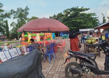 DLH OKU Timur : Estetika Taman Tani Merdeka Terganggu Akibat PKL Tak Teratur