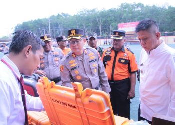 Kapolres OKU Timur Pimpin Apel Kesiapan Tanggap Darurat Bencana Hidrometeorologi