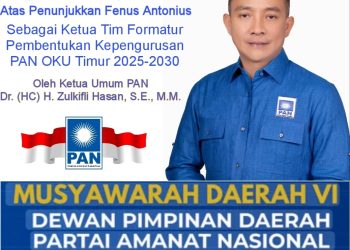 Fenus Antonius Pimpin Tim Formatur PAN OKU Timur, Bentuk Kepengurusan Periode 2025-2030